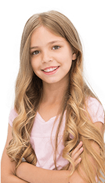 Young girl with healthy smile