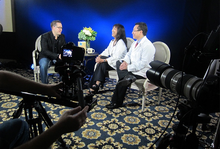 Dr. Tong and Dr LaCap on talk show