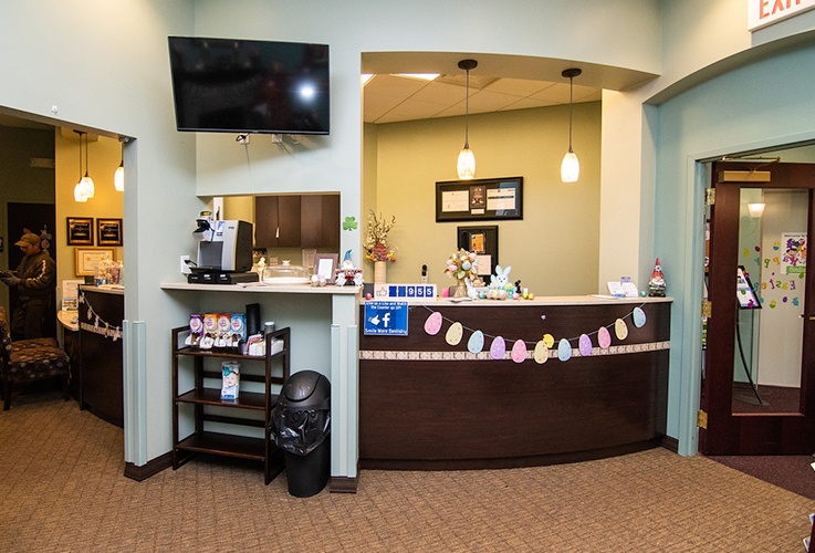 Modern dental exam room