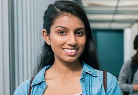 Young woman with beautiful smile